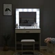 Туалетний столик + табурет AVKO ADT 001 White LED підсвітка - зображення 6