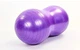 М'яч для фітнеса EasyFit Peanut 45х90 см фіолетовий (фітбол горіх-арахіс) - зображення 1