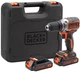 Akumulatorowa wiertarko-wkrętarka Black+Decker BL186KB (5035048651001) - obraz 1