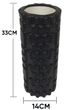 Массажный ролик EasyFit 33 см Multi-Function черный (роллер, валик, цилиндр для МФР и йоги, массажер для спины, ног, рук, шеи) - изображение 1