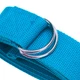 Ремень для йоги EasyFit Yoga Strap 183 см голубой (пояс для йоги и пилатеса) - изображение 3