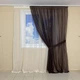 Комплект шифоновых тюлей TG Home №425 2шт. 3*2,70м и подхваты шоколад+крем - изображение 2