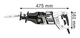 Шабельна пила Bosch Professional GSA 1300 PCE + валіза (060164E200) - зображення 5