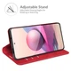 Чохол Taba Retro-Skin для Xiaomi Poco M5s книжка шкіра PU з візитницею червоний - зображення 3