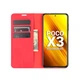 Чохол Taba Retro-Skin для Xiaomi Poco X3 / X3 Pro книжка шкіра PU з візитівкою червоний - зображення 4