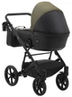 Коляска 2 в 1 Bair Kiwi кожа 100% BK-11/15 хаки - черный - изображение 4