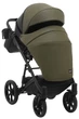 Коляска 2 в 1 Bair Kiwi кожа 100% BK-11/15 хаки - черный - изображение 6