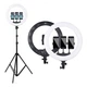 Кільцева LED лампа Ring Light 45 см штатив з дистанційним пультом - зображення 1