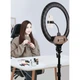 Лампа кольцевая светодиодная Ring Light ZB-F348 Селфи кольцо 45 см Штатив 2 м Пульт ДУ набор для блогера 60W - изображение 8