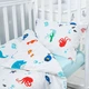 Полуторний комплект постільної білизни Royal Dream перкаль Premium Linen перкаль "Морський світ Premium linen" Наволочка:50x70 Підодіяльник:155x220 Простирадло: 155x220 (ОneАndAHalf-00018) - зображення 2