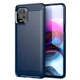 Чохол Lenuo Carbon Fiber для Motorola Moto G100 Темно-синій - изображение 1