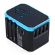 Мережевий універсальний адаптер 4 USB + Type-C Розетка для подорожей (EU, UK, USA) M+ NA1 - зображення 4
