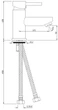 Смеситель-кран для раковины JAQUAR Florentine FLR-CHR-5001B - изображение 2