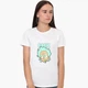 Футболка женская Рик и Морти Рик Санчез и Бендер (Rick and Morty Rick Sanchez and Bender) (8976-2942-9) XL Белая - изображение 2
