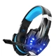 Навушники ігрові Kotion Each G9000 з підсвічуванням дротові 2м Black/Blue - зображення 4