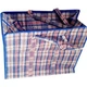 Господарська сумка-баул Owl Poland поліпропіленова №3 картата 50х44х22 см - зображення 3