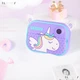 Камера с моментальной печатью фотографий детская 1080P Unicorn "Единорог" WiFi FHD Purple - зображення 8
