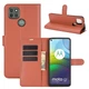 Чохол IETP для Motorola Moto G9 Power шкіра PU з візитницею коричневий - зображення 2