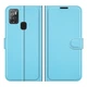 Чехол IETP для ZTE Blade A7S 2020 / A7020 книжка кожа PU с визитницей голубой - изображение 1