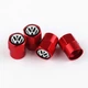 Колпачки на ниппель с лого Volkswagen Short Red Фольксваген, 4 шт (67352) - изображение 1