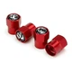 Колпачки на ниппель с лого Volkswagen Short Red Фольксваген, 4 шт (67352) - изображение 2
