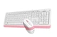 Комплект (клавиатура, мышь) A4Tech F1010 White/Pink USB - изображение 3
