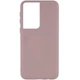 Чехол Silicone Cover My Color Full Protective (A) для Samsung Galaxy S21 Ultra Розовый / Pink Sand Без бренда - изображение 1
