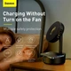 Вентилятор Baseus Hermit desktop wireless charger with oscillating fan |10W Qi| з бездротовою зарядкою для Android|iOS - зображення 10
