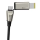 Кабель Baseus Combo Type-C to Type-C+DC Flash Series One-for-two Fast Charging Square Head 2m, 100W, 5A - изображение 6