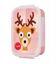 Ланч-бокс 3 Sprouts, детский контейнер для еды на 3 отделения Bento Deer Pink 21.5 х 13.5 х 6.5 см (3SLUNDE) - изображение 2