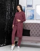 Прогулянковий костюм з ангори Fashion Girl "Roland" 46-48 бордовий - зображення 3