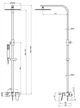 Душевая система TOPAZ LEXI TL 21102-H57-BL с верхним душем и изливом латунь черная 000020239 - изображение 5