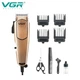 Професійна дротова машина для стрижки VGR V-131 Pro Коричнева + 4 змінні насадки - зображення 6