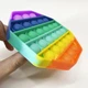 Антистресс Pop It восьмиугольник радужный игрушка Поп ит разноцветная - изображение 7