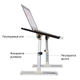 Столик для ноутбука деревянный Laptop Desk Портативный складной стол подставка - изображение 6
