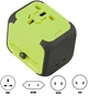 Универсальный адаптер для путешествий 2 USB Travel Adapter ORIGINAL Переходник для всех типов розеток (Зеленый) - изображение 5
