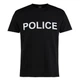 Футболка хлопковая MIL-TEC Police, Black, L - изображение 1