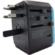 Мережевий дорожній універсальний адаптер Masslinna 4 USB + Type-C Black/Blue (NA1) - зображення 3