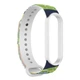 Силіконовий ремінець для фітнес-трекера Xiaomi Mi Band 5/6/7, RM, Різнокольоровий, з дизайнерським принтом, для фітнес-браслета, з регулятором довжини, для повсякденного використання, ArmorStandart (ARM59272) - зображення 2