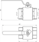 Кран кульовий QUALITY PROFESSIONAL QP151 прямий 1 1/2" - зображення 3