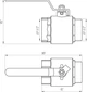 Кран кульовий QUALITY PROFESSIONAL QP152 прямий 1 1/2" - зображення 3