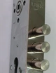 Замок врезной USK 6005R-3 R с отверстиями под стяжки Никель - изображение 2