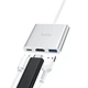 USB-хаб HOCO HB14 Easy use Type-C adapter(Type-C to USB3.0+HDMI+PD) Silver - изображение 6