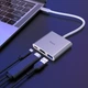 USB-хаб HOCO HB14 Easy use Type-C adapter(Type-C to USB3.0+HDMI+PD) Silver - изображение 8