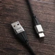 Магнитный кабель зарядки и синхронизации TOPK AM61 18W LED 1m 3A USB Type-C Black - изображение 5