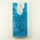 Чехол Glitter для Xiaomi Redmi Note 8 Pro Бампер Жидкий блеск Синий - изображение 1