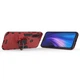 Чехол Iron Ring для Xiaomi Redmi Note 8 противоударный бампер с подставкой кольцом Red - изображение 2