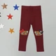 Лосины "Котята" Timi kids для девочки 74-80 см Бордовые 18526 - изображение 1
