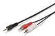 Кабель Digitus Stereo Cable 1.5m (jack 3.5mm-M/RCA-Mx2) - зображення 1