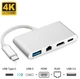 Адаптер Dynamode Multiport USB3.1 Type-C to HDMI / RJ-45 / USB 3.0 / USB Type-C, разрешение до 4K HD -3840x2160 (Multiport USB 3.1 Type-C to HDMI-RJ45) - изображение 4